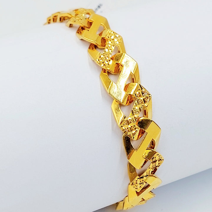 21K اسوارة جنزير اكسترا-مجوهرات الشيخ سعيد-Saeed Jewelry 