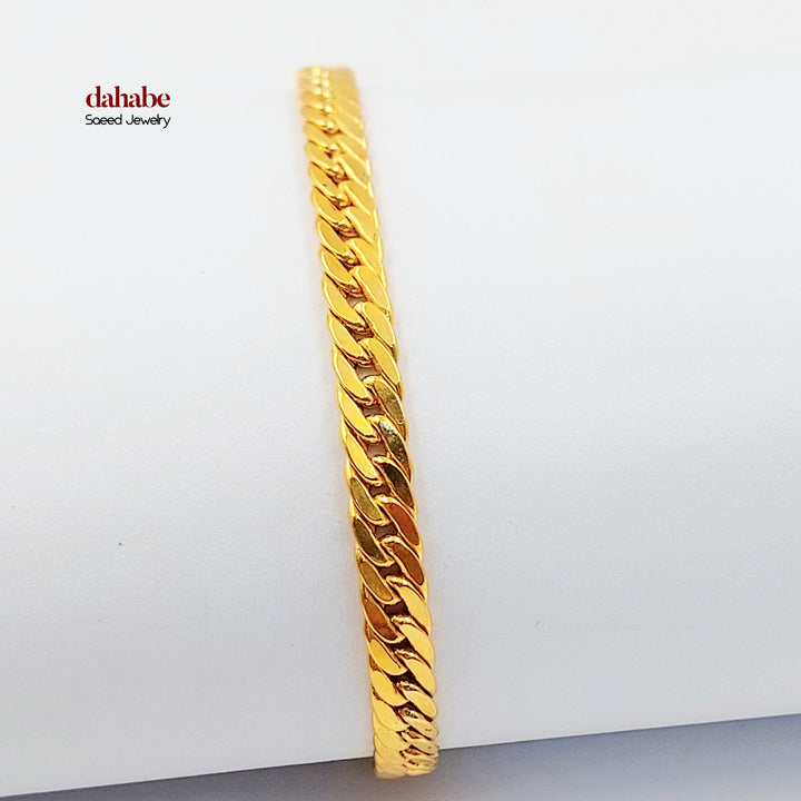 21K اسوارة جنزير اكسترا-مجوهرات الشيخ سعيد-Saeed Jewelry 