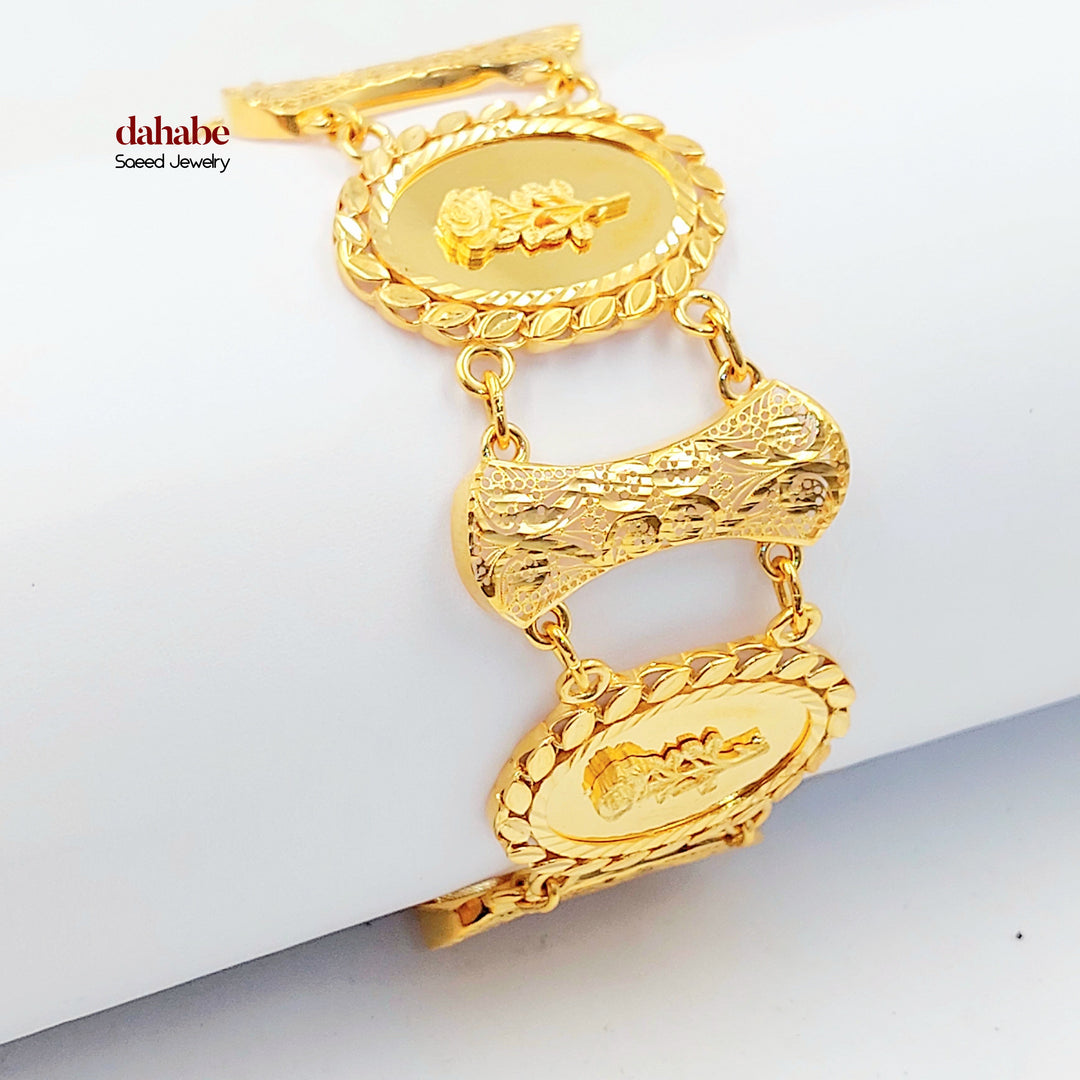 21K اسوارة اونصه اكسترا-مجوهرات الشيخ سعيد-Saeed Jewelry 