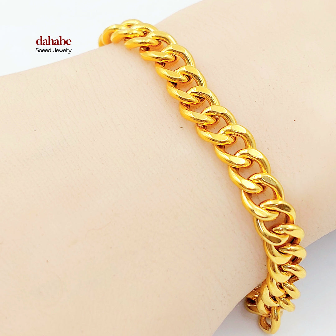 21K اسوارة جنزير اكسترا-مجوهرات الشيخ سعيد-Saeed Jewelry 