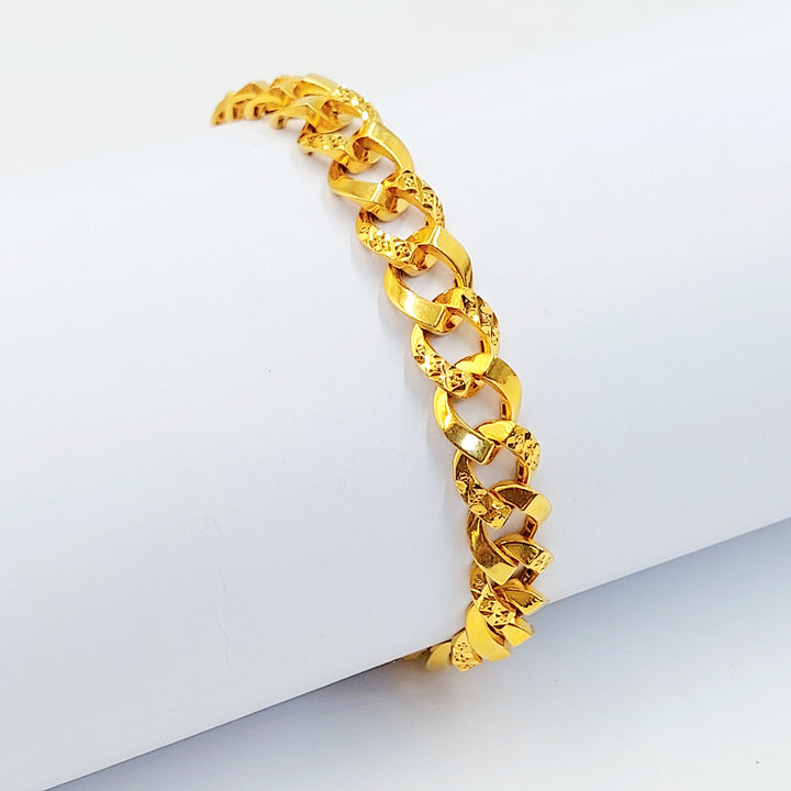 21K اسوارة جنزير اكسترا-مجوهرات الشيخ سعيد-Saeed Jewelry 