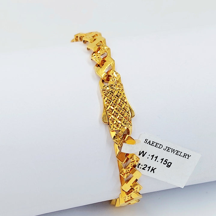 21K اسوارة جنزير اكسترا-مجوهرات الشيخ سعيد-Saeed Jewelry 