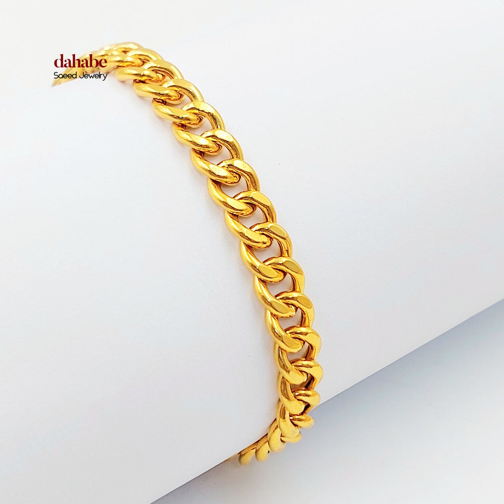 21K اسوارة جنزير اكسترا-مجوهرات الشيخ سعيد-Saeed Jewelry 