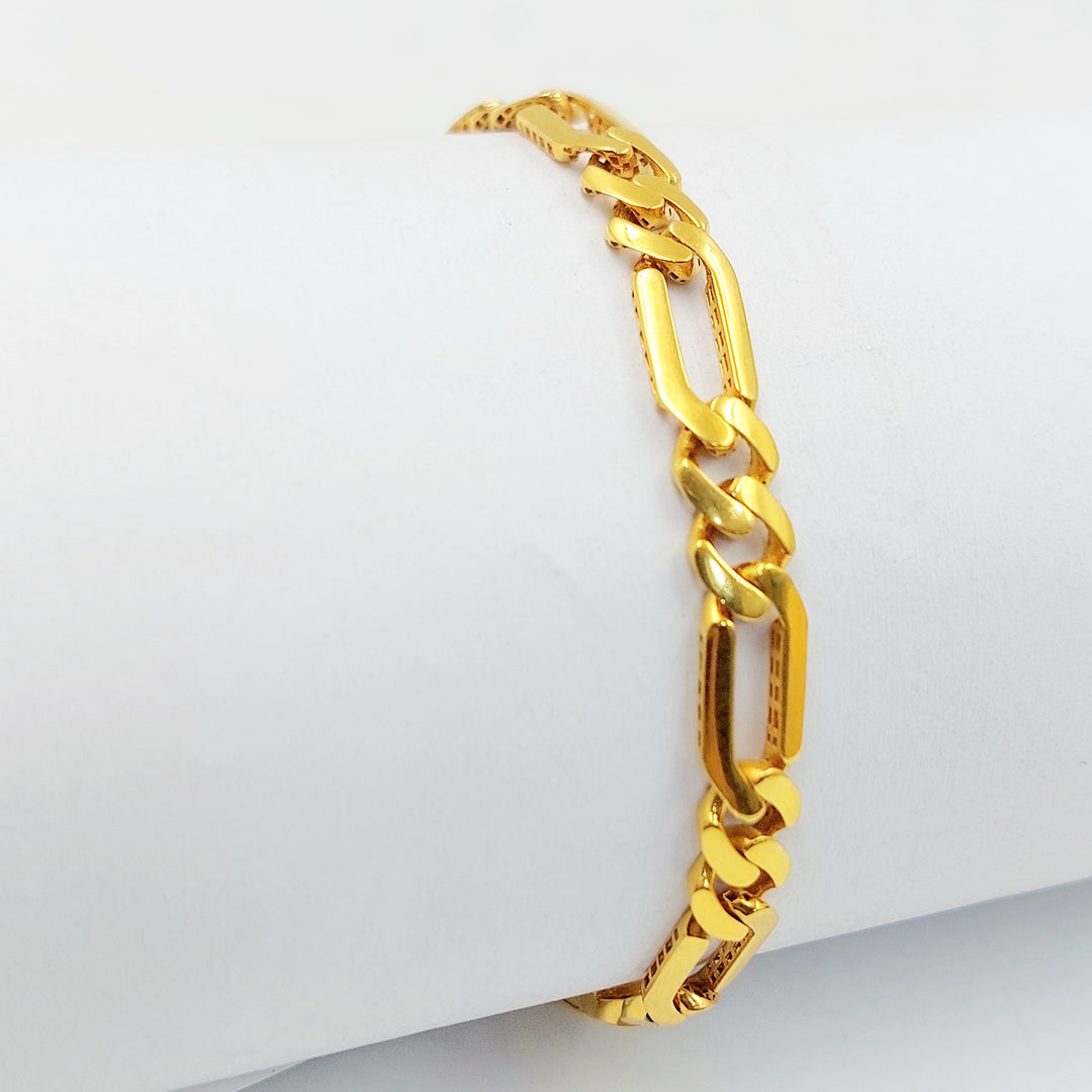 21K اسوارة جنزير اكسترا-مجوهرات الشيخ سعيد-Saeed Jewelry 