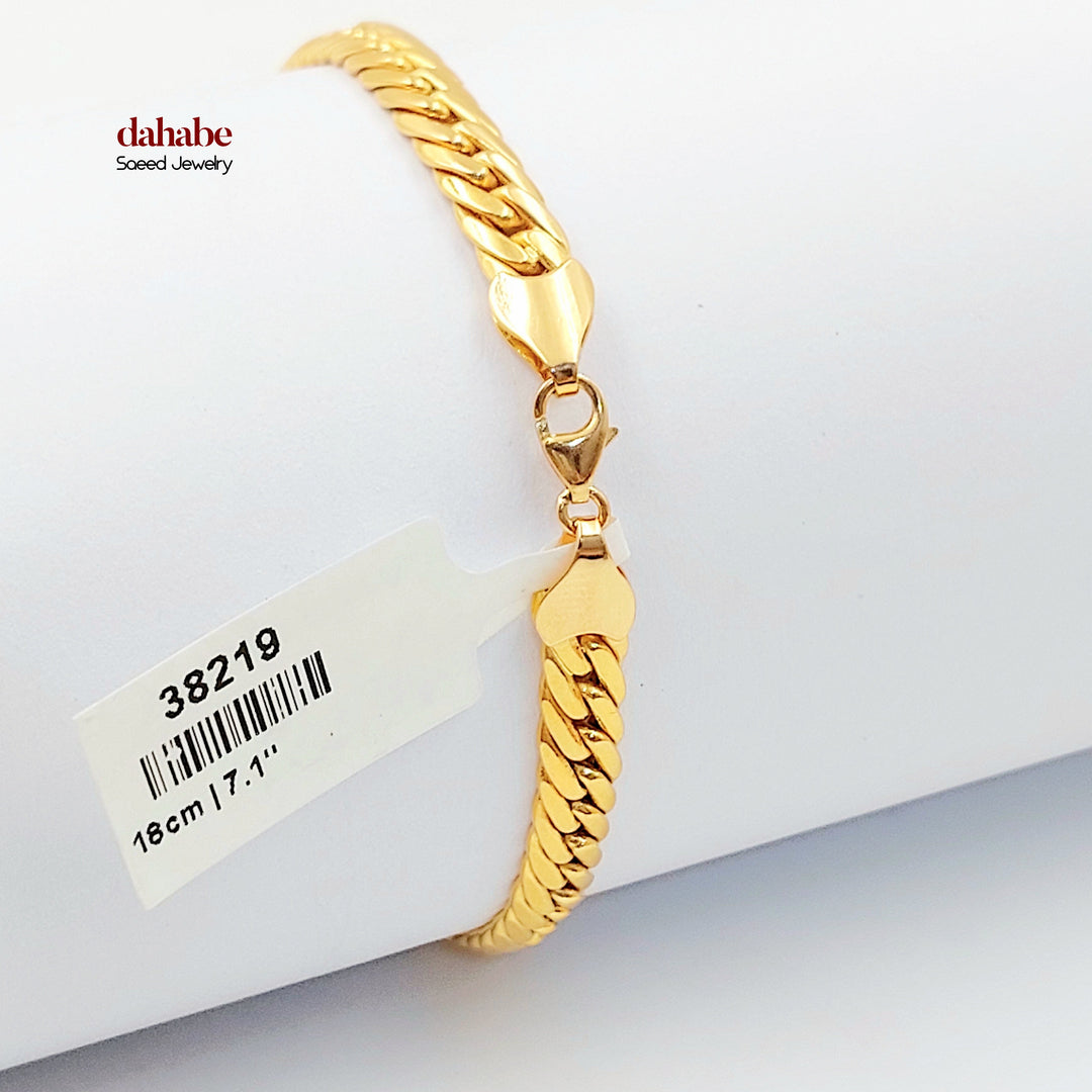 21K اسوارة جنزير اكسترا-مجوهرات الشيخ سعيد-Saeed Jewelry 