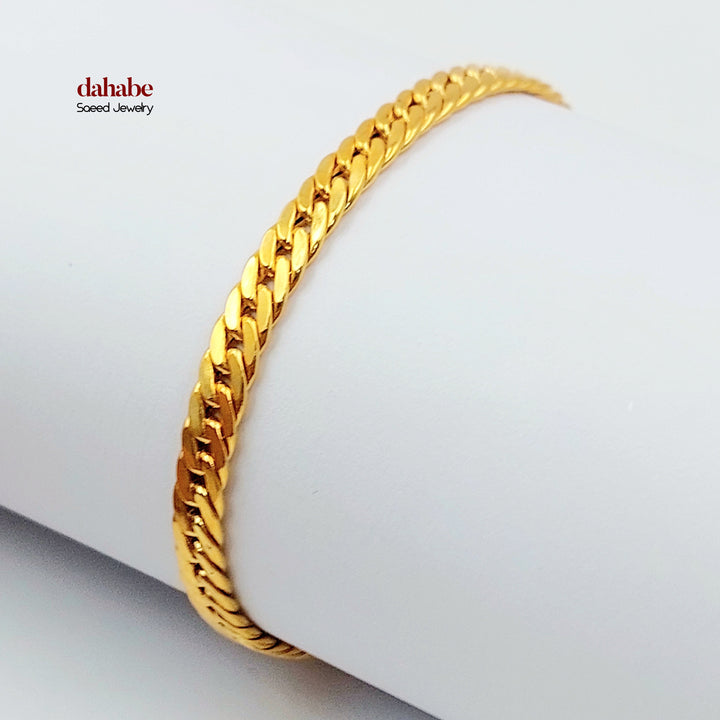 21K اسوارة جنزير اكسترا-مجوهرات الشيخ سعيد-Saeed Jewelry 