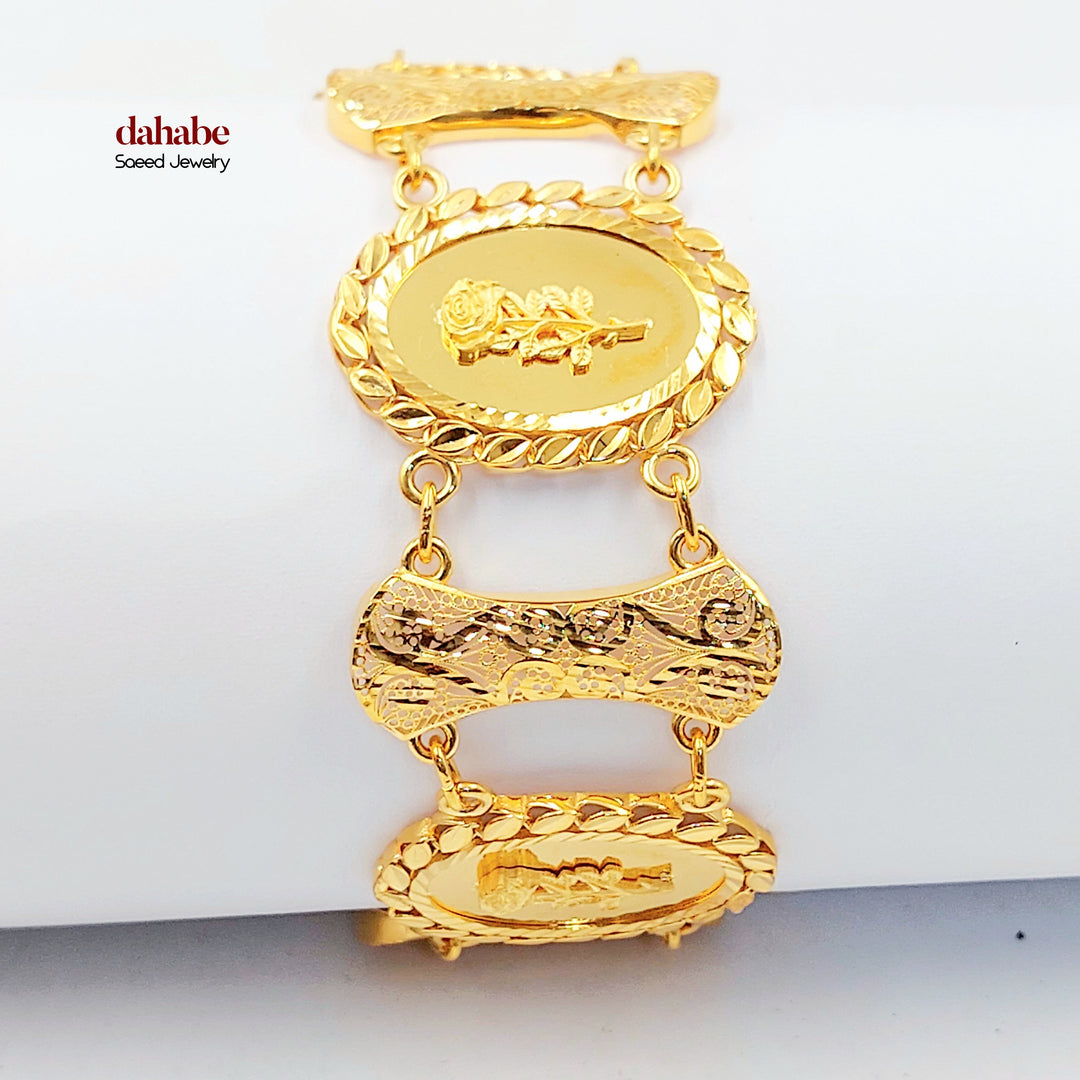 21K اسوارة اونصه اكسترا-مجوهرات الشيخ سعيد-Saeed Jewelry 