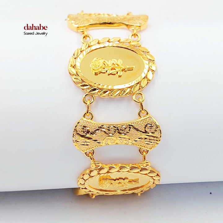 21K اسوارة اونصه اكسترا-مجوهرات الشيخ سعيد-Saeed Jewelry 