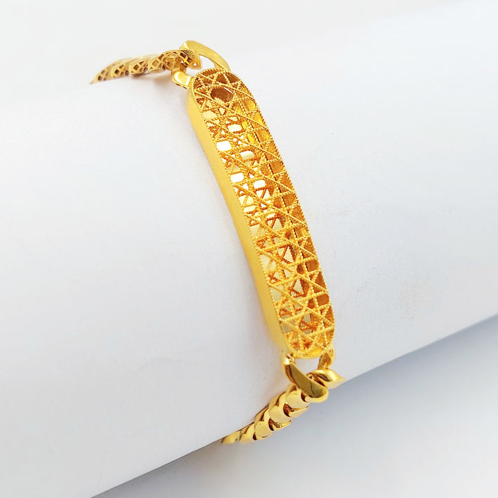 21K اسوارة جنزير اكسترا-مجوهرات الشيخ سعيد-Saeed Jewelry 
