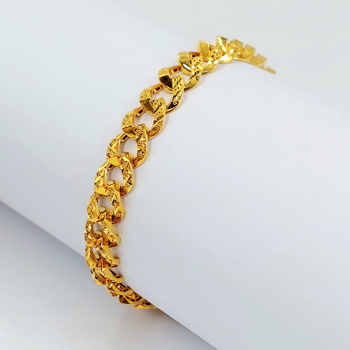 21K اسوارة جنزير اكسترا-مجوهرات الشيخ سعيد-Saeed Jewelry 