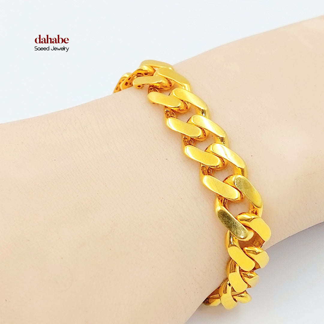 21K اسوارة جنزير اكسترا-مجوهرات الشيخ سعيد-Saeed Jewelry 
