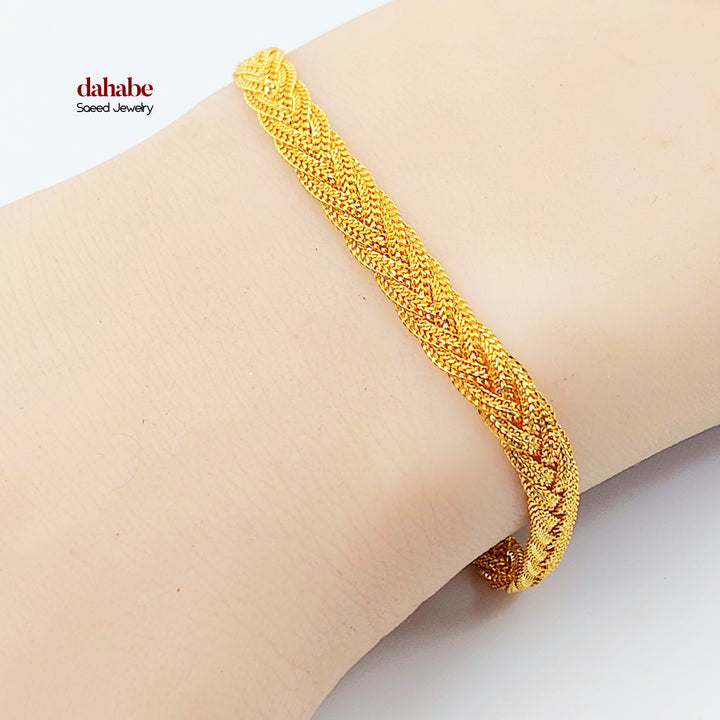 21K اسوارة فانسي اكسترا-مجوهرات الشيخ سعيد-Saeed Jewelry 