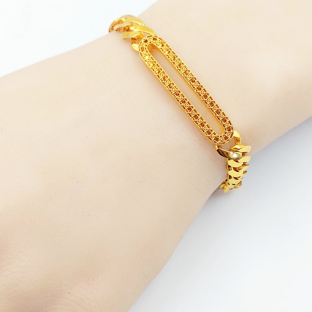 21K اسوارة جنزير اكسترا-مجوهرات الشيخ سعيد-Saeed Jewelry 