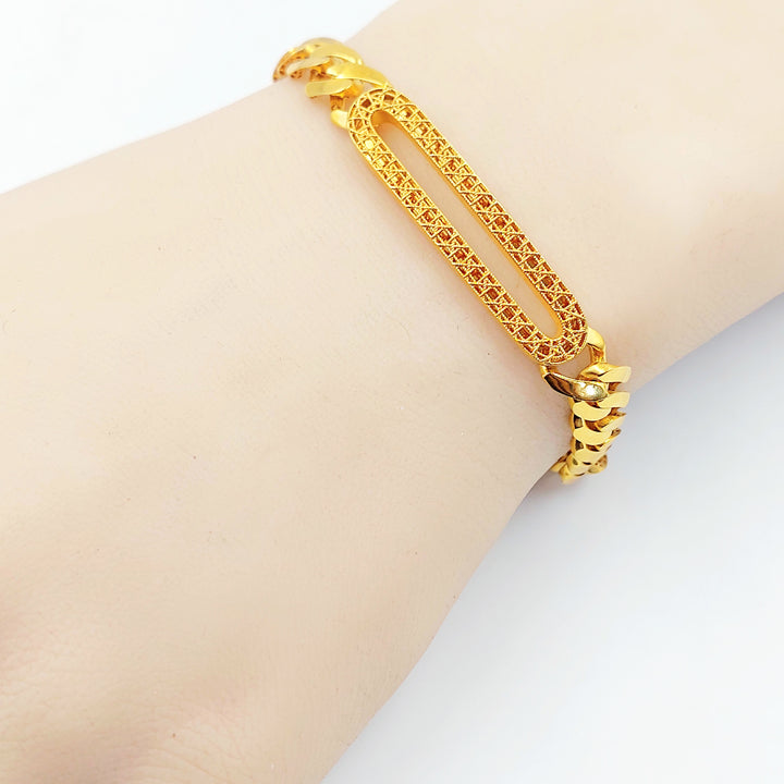 21K اسوارة جنزير اكسترا-مجوهرات الشيخ سعيد-Saeed Jewelry 