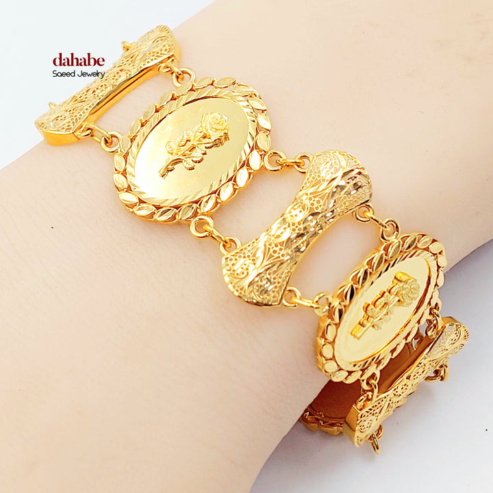 21K اسوارة اونصه اكسترا-مجوهرات الشيخ سعيد-Saeed Jewelry 