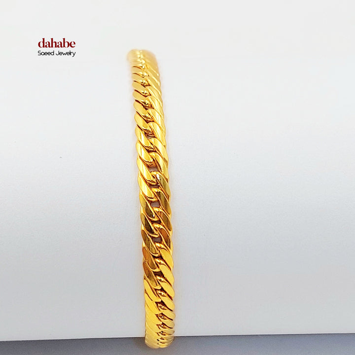 21K اسوارة جنزير اكسترا-مجوهرات الشيخ سعيد-Saeed Jewelry 