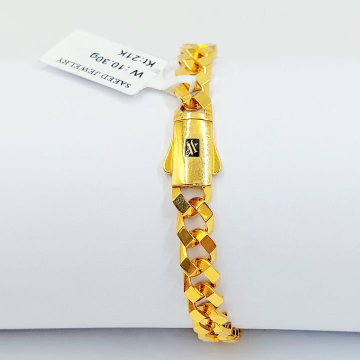 21K اسوارة جنزير اكسترا-مجوهرات الشيخ سعيد-Saeed Jewelry 