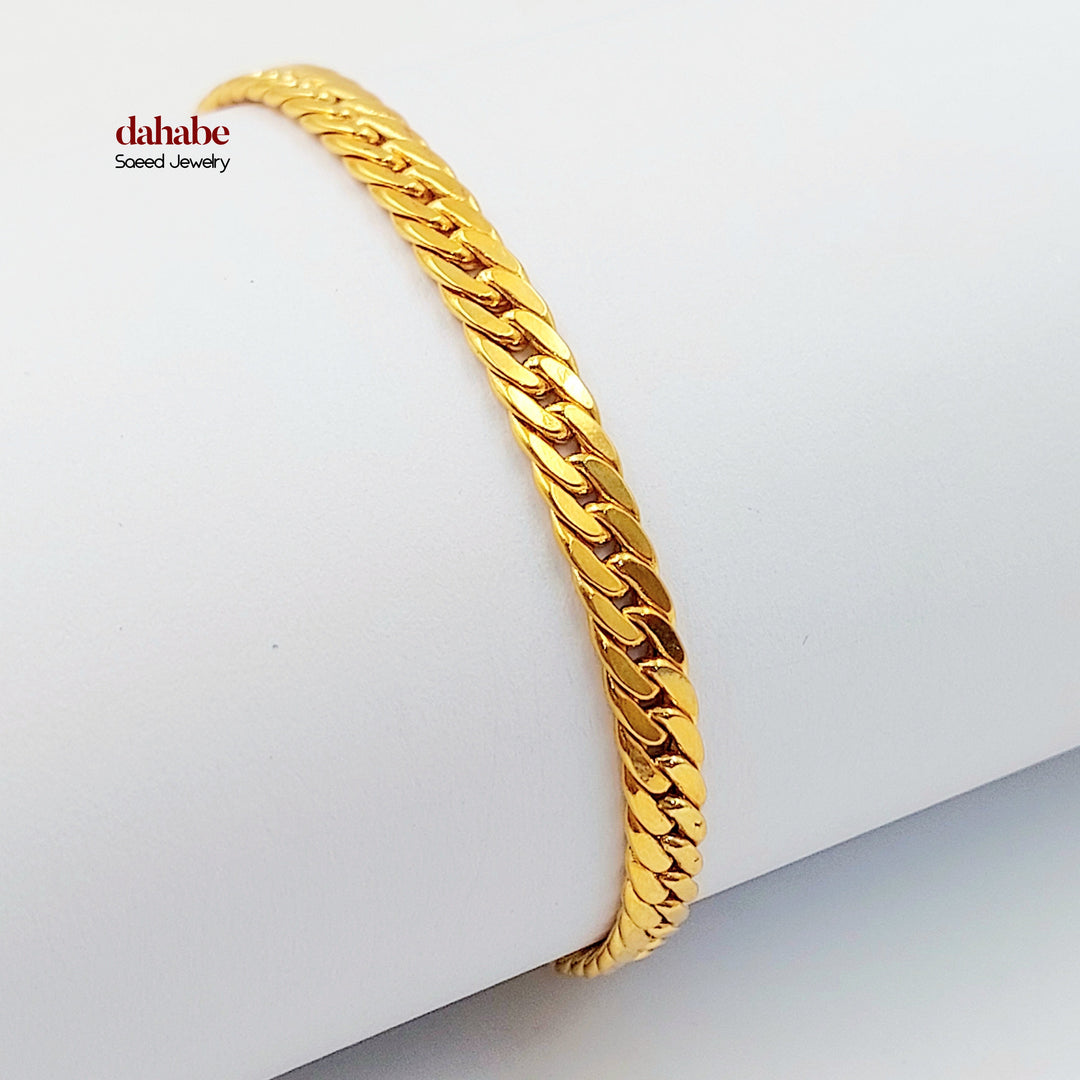 21K اسوارة جنزير اكسترا-مجوهرات الشيخ سعيد-Saeed Jewelry 