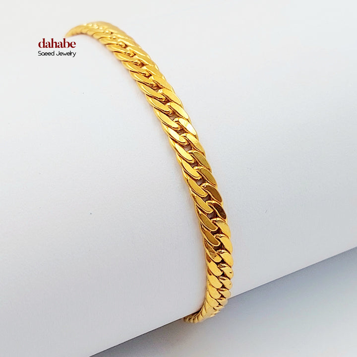 21K اسوارة جنزير اكسترا-مجوهرات الشيخ سعيد-Saeed Jewelry 