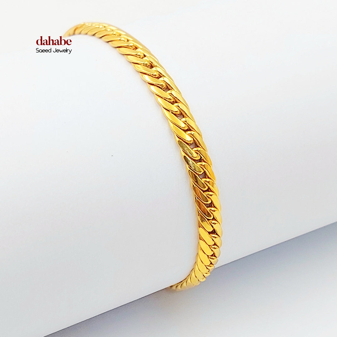 21K اسوارة جنزير اكسترا-مجوهرات الشيخ سعيد-Saeed Jewelry 