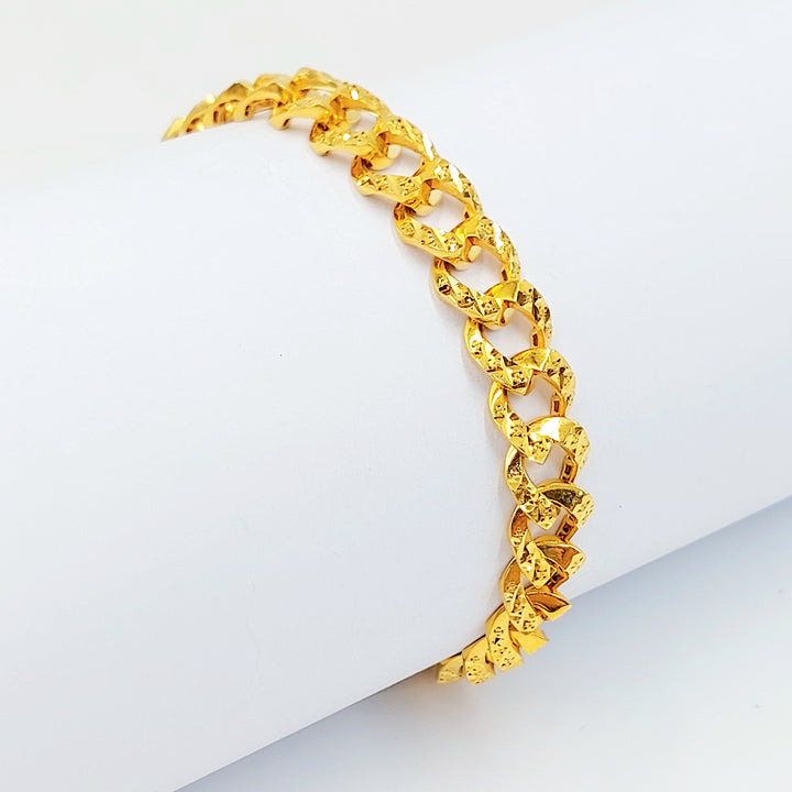 21K اسوارة جنزير اكسترا-مجوهرات الشيخ سعيد-Saeed Jewelry 