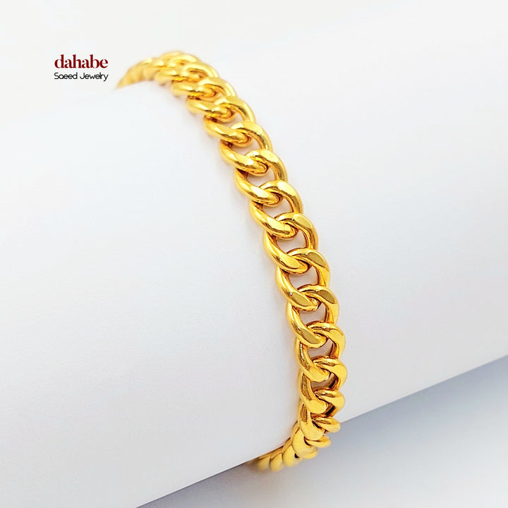 21K اسوارة جنزير اكسترا-مجوهرات الشيخ سعيد-Saeed Jewelry 