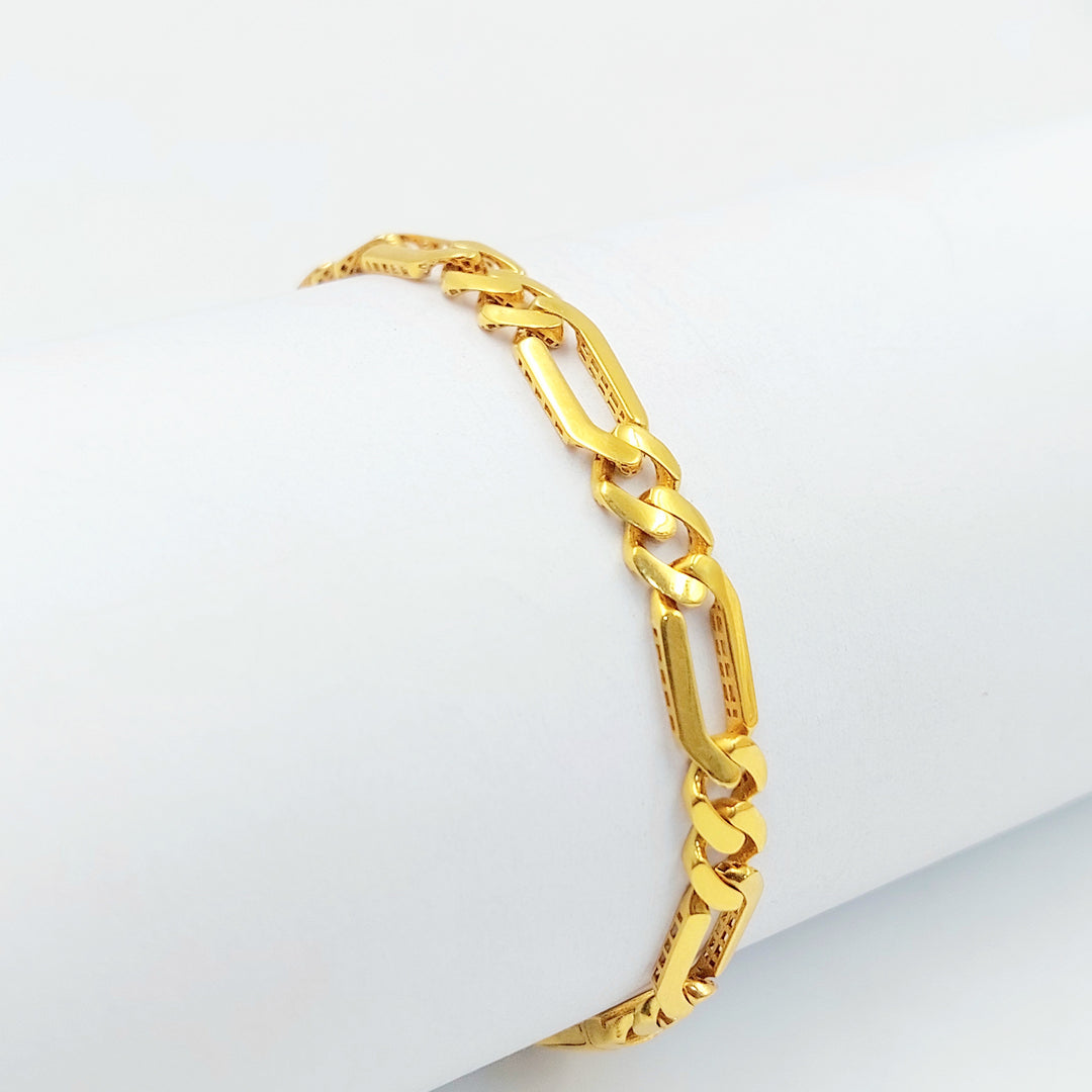 21K اسوارة جنزير اكسترا-مجوهرات الشيخ سعيد-Saeed Jewelry 