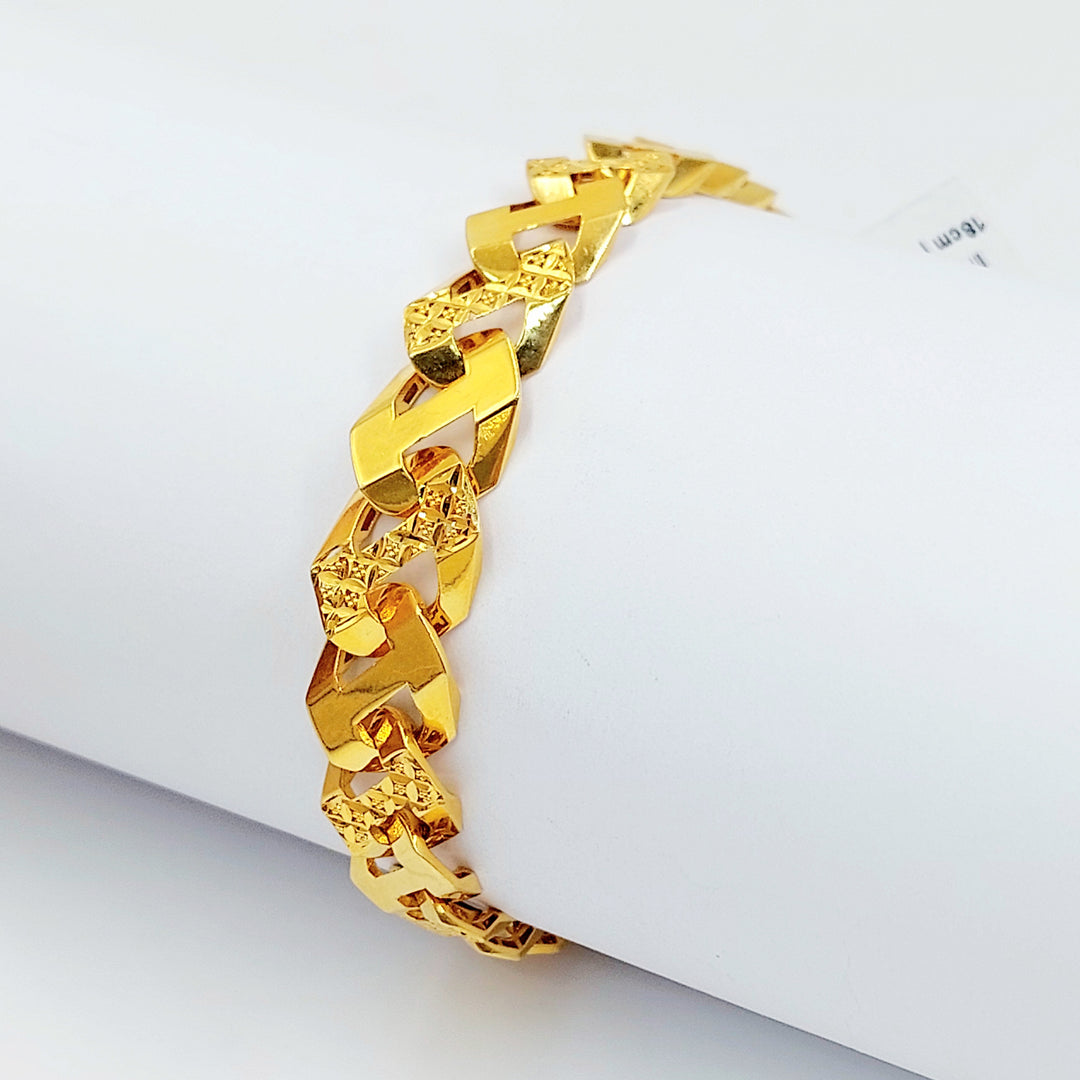 21K اسوارة جنزير اكسترا-مجوهرات الشيخ سعيد-Saeed Jewelry 