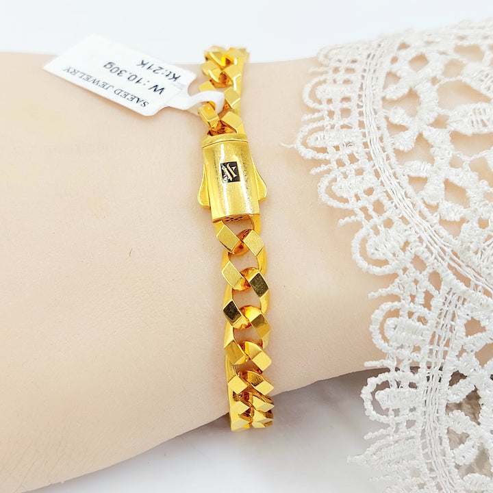 21K اسوارة جنزير اكسترا-مجوهرات الشيخ سعيد-Saeed Jewelry 