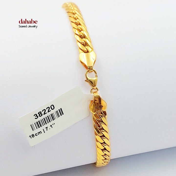 21K اسوارة جنزير اكسترا-مجوهرات الشيخ سعيد-Saeed Jewelry 