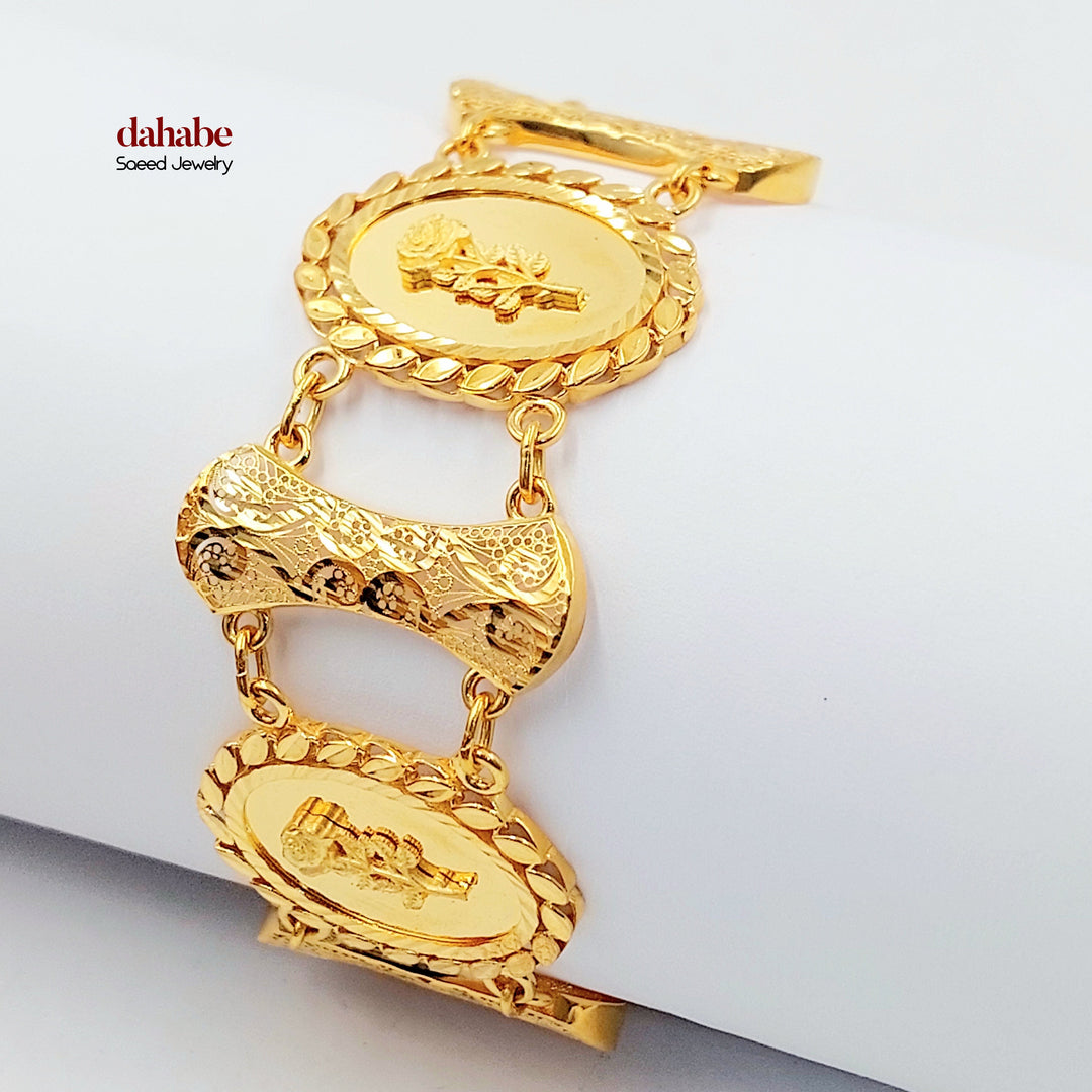 21K اسوارة اونصه اكسترا-مجوهرات الشيخ سعيد-Saeed Jewelry 