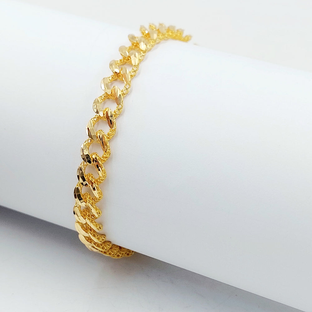 21K اسوارة جنزير اكسترا-مجوهرات الشيخ سعيد-Saeed Jewelry 