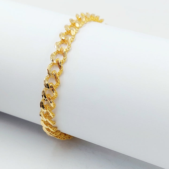 21K اسوارة جنزير اكسترا-مجوهرات الشيخ سعيد-Saeed Jewelry 