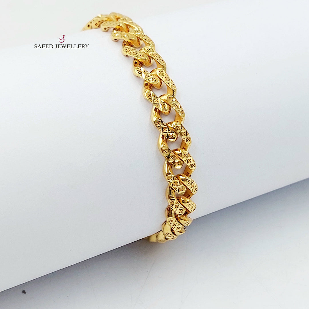 21K اسوارة جنزير اكسترا-مجوهرات الشيخ سعيد-Saeed Jewelry 