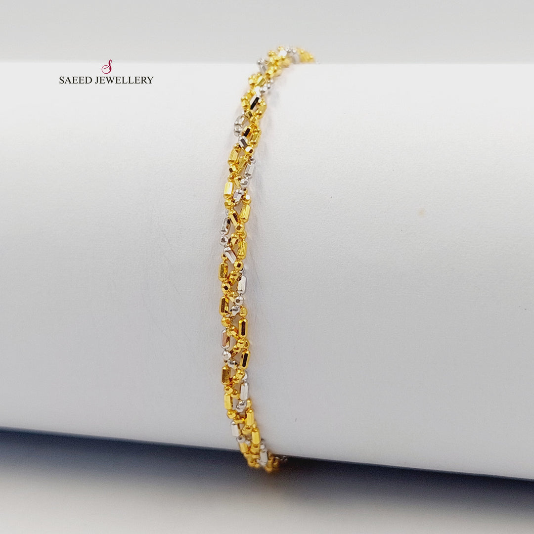 21K اسوارة فانسي اكسترا-مجوهرات الشيخ سعيد-Saeed Jewelry 