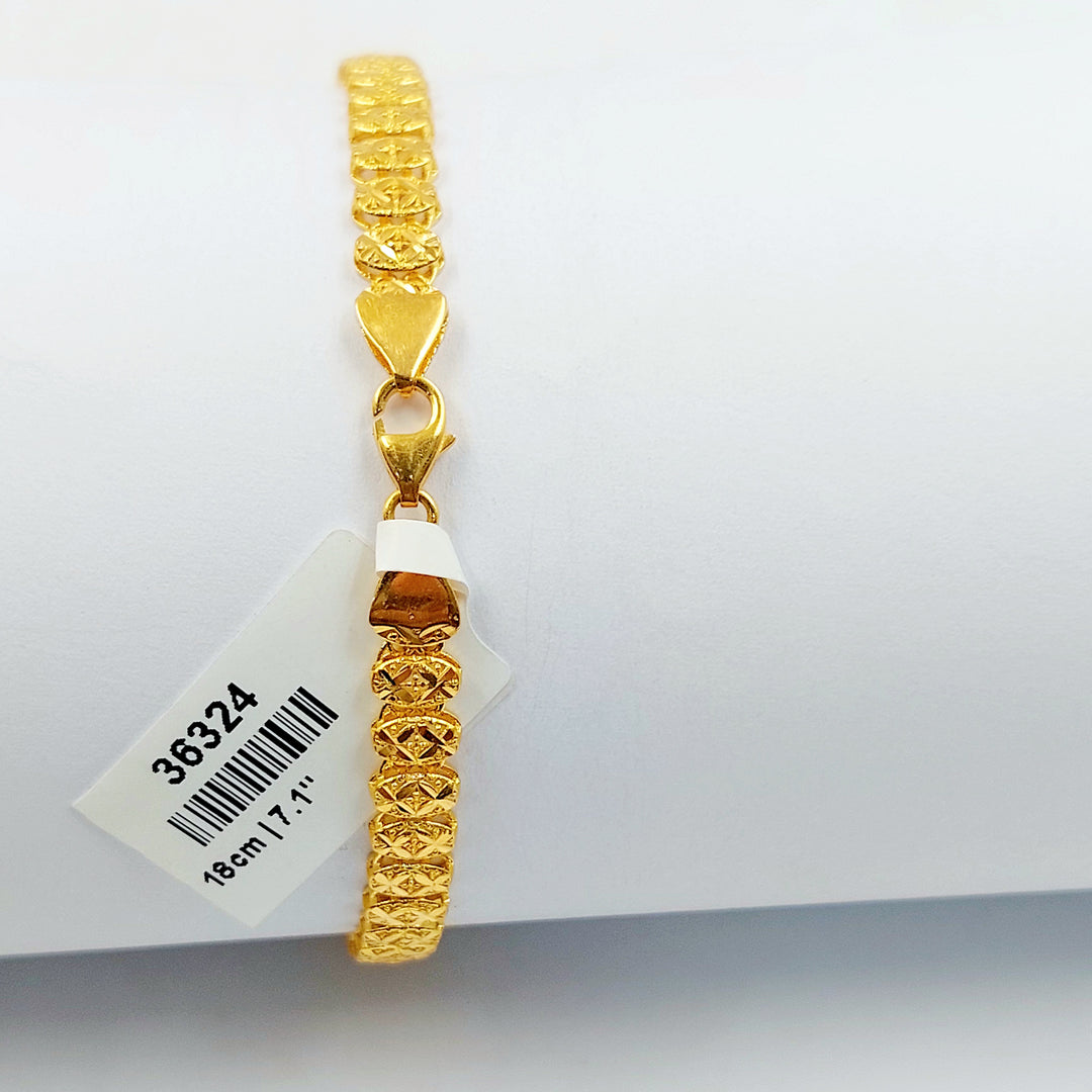 21K اسوارة رشادي اكسترا-مجوهرات الشيخ سعيد-Saeed Jewelry 