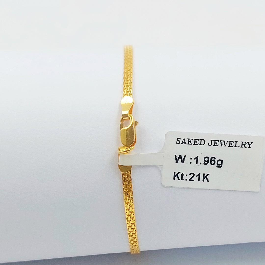 21K اسوارة مبسط اكسترا-مجوهرات الشيخ سعيد-Saeed Jewelry 