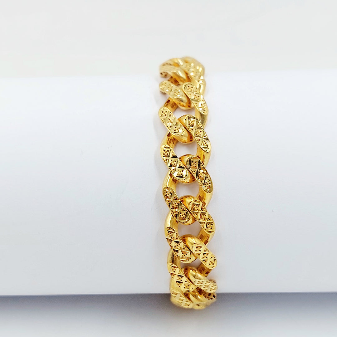 21K اسوارة جنزير اكسترا-مجوهرات الشيخ سعيد-Saeed Jewelry 