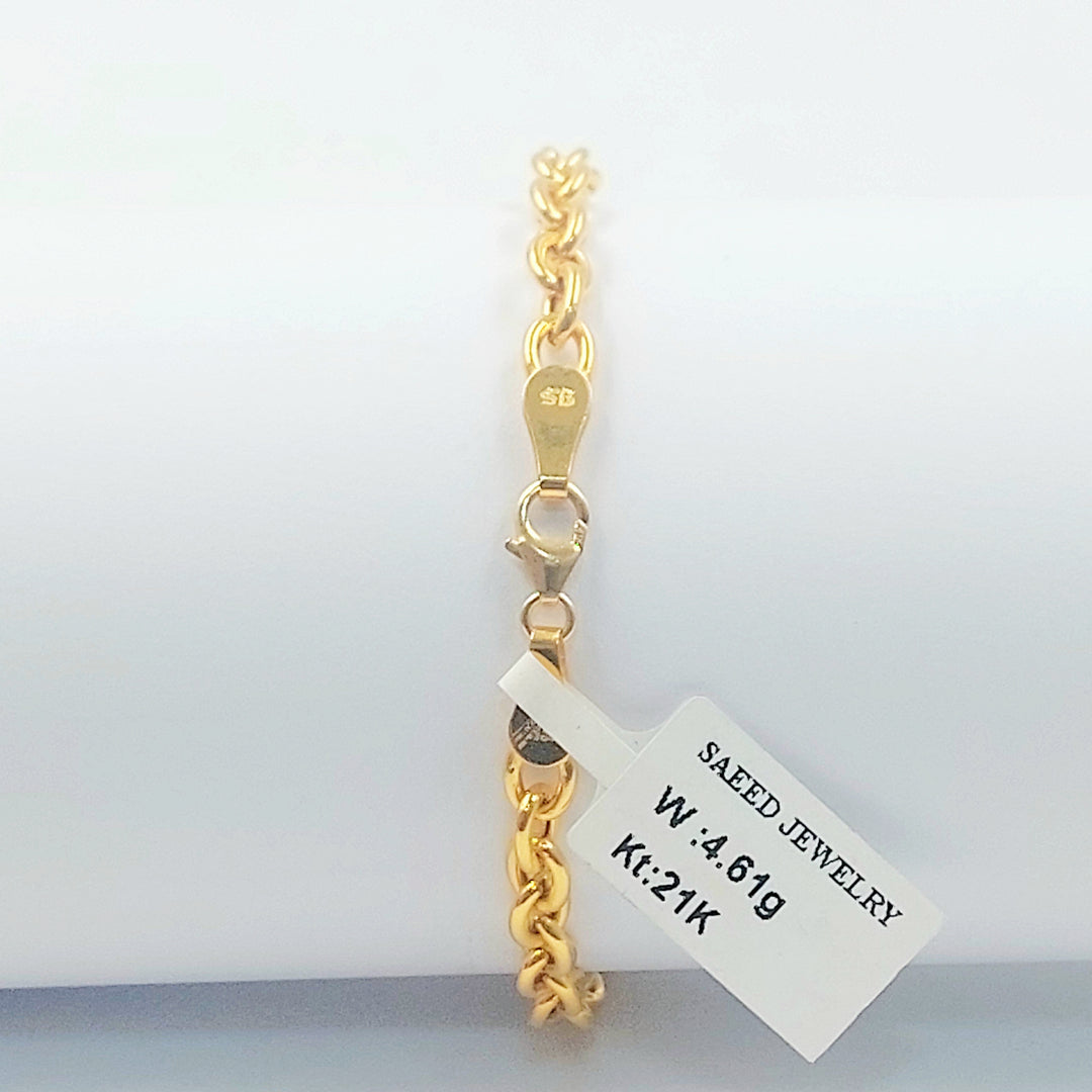 21K اسوارة بيبر كليب اكسترا-مجوهرات الشيخ سعيد-Saeed Jewelry 