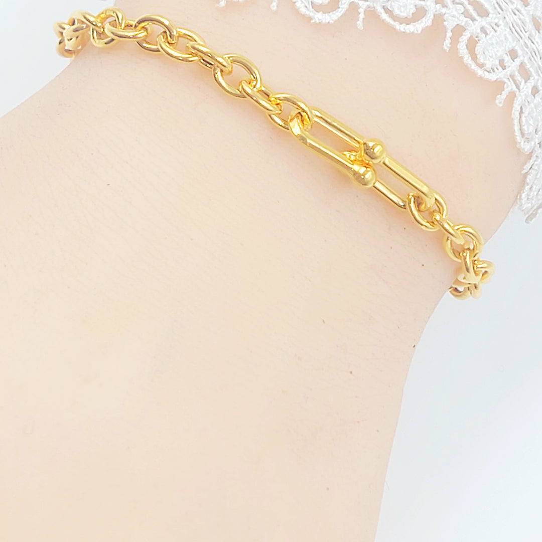 21K اسوارة بيبر كليب اكسترا-مجوهرات الشيخ سعيد-Saeed Jewelry 