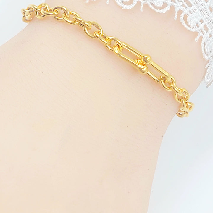 21K اسوارة بيبر كليب اكسترا-مجوهرات الشيخ سعيد-Saeed Jewelry 