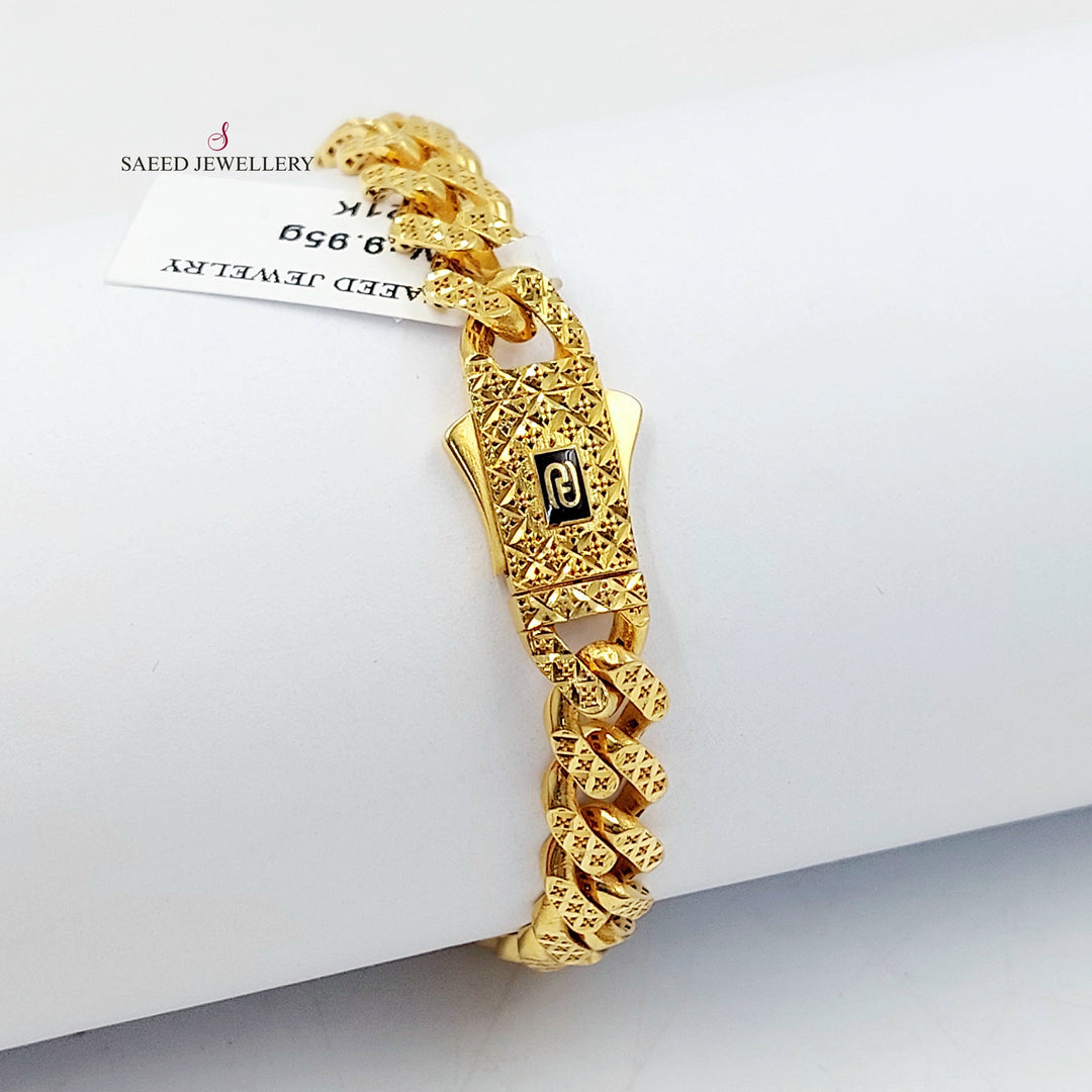 21K اسوارة جنزير اكسترا-مجوهرات الشيخ سعيد-Saeed Jewelry 