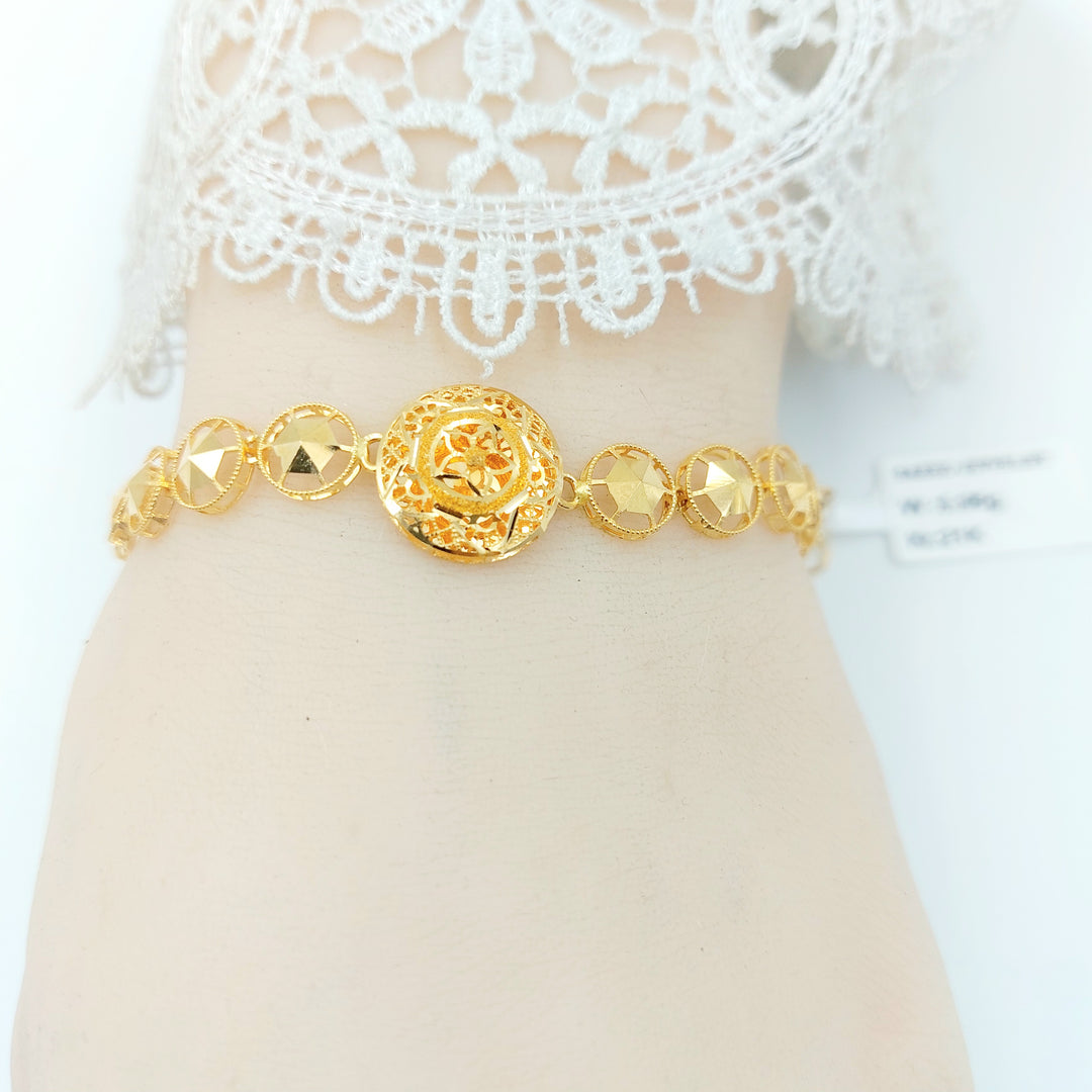 21K اسوارة خليجي اكسترا-مجوهرات الشيخ سعيد-Saeed Jewelry 