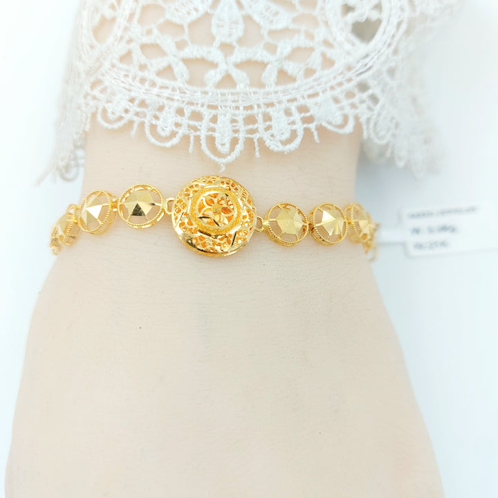 21K اسوارة خليجي اكسترا-مجوهرات الشيخ سعيد-Saeed Jewelry 