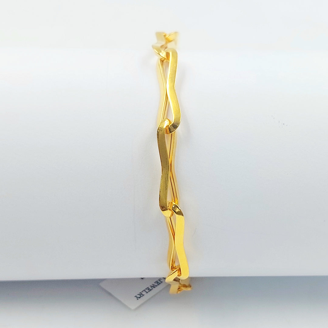 21K اسوارة بيبر كليب اكسترا-مجوهرات الشيخ سعيد-Saeed Jewelry 