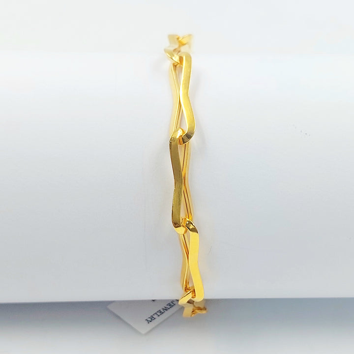 21K اسوارة بيبر كليب اكسترا-مجوهرات الشيخ سعيد-Saeed Jewelry 