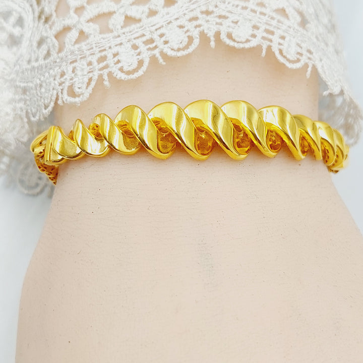 21K اسوارة جنزير اكسترا-مجوهرات الشيخ سعيد-Saeed Jewelry 