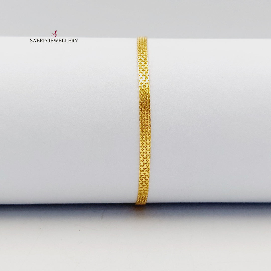 21K اسوارة فانسي اكسترا-مجوهرات الشيخ سعيد-Saeed Jewelry 