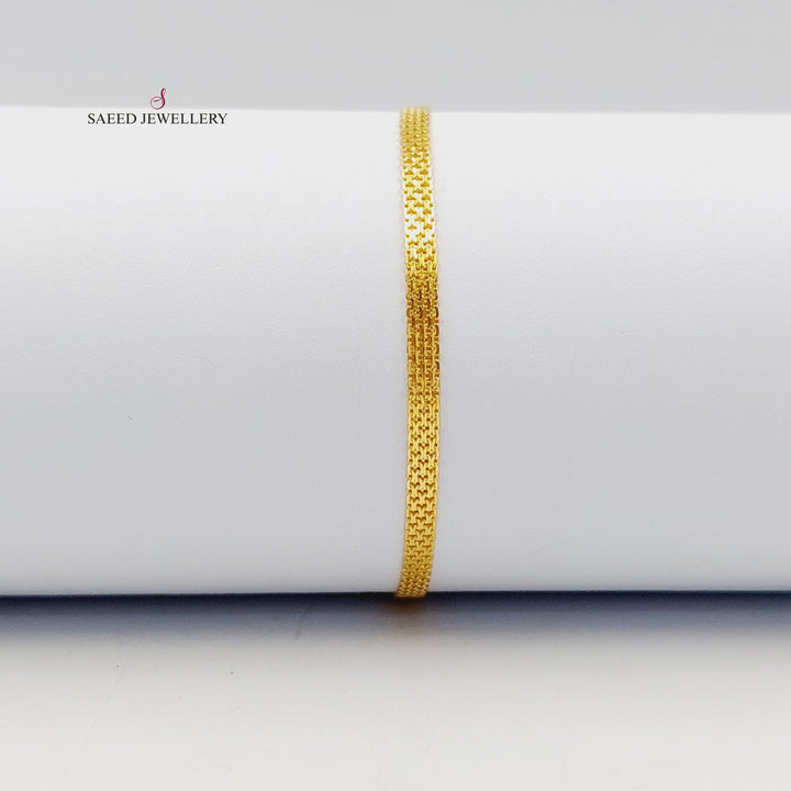 21K اسوارة فانسي اكسترا-مجوهرات الشيخ سعيد-Saeed Jewelry 