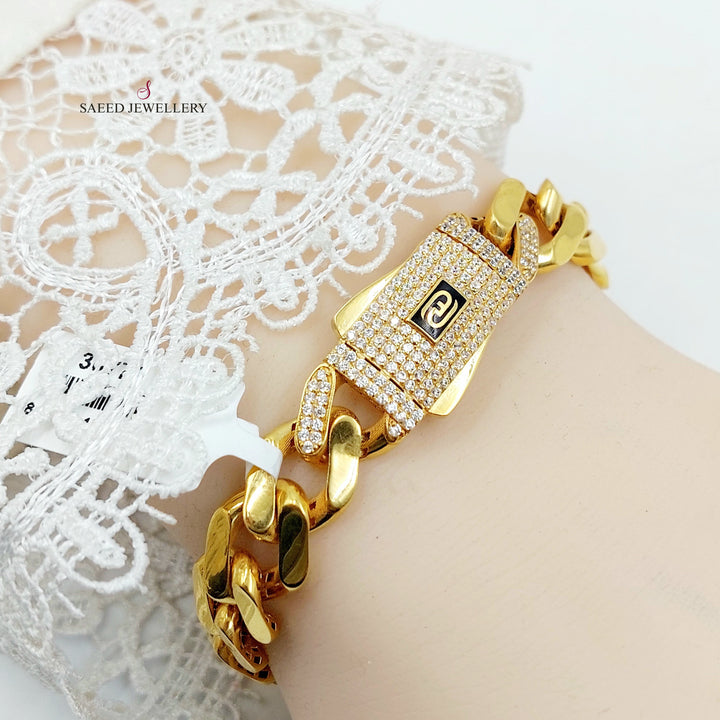 21K اسوارة جنزير اكسترا-مجوهرات الشيخ سعيد-Saeed Jewelry 